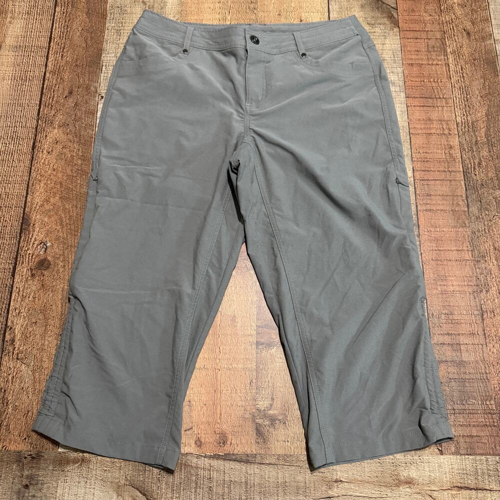 Kuhl Women's Gray Adjustable Trekr Kapris Sz 10 Outdoors Hiking Gorpcore Capris
